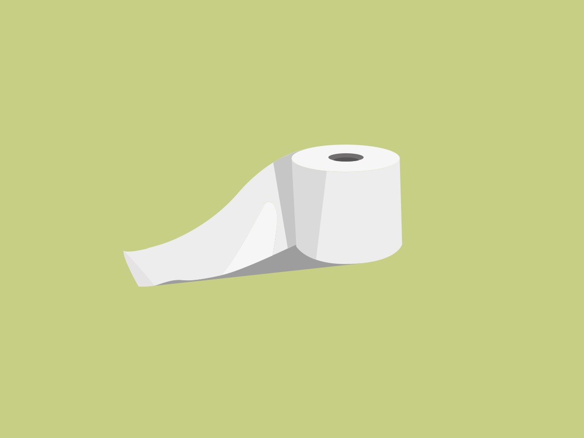 色や柄付き、ニオイ付きのトイレットペパーを使うとさらにデザインの幅が広がる！