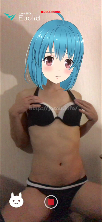 アニメキャラ２次元女装での水着姿